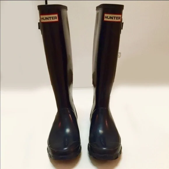 Navy Hunter Rain Boots - Picture 3 of 4
